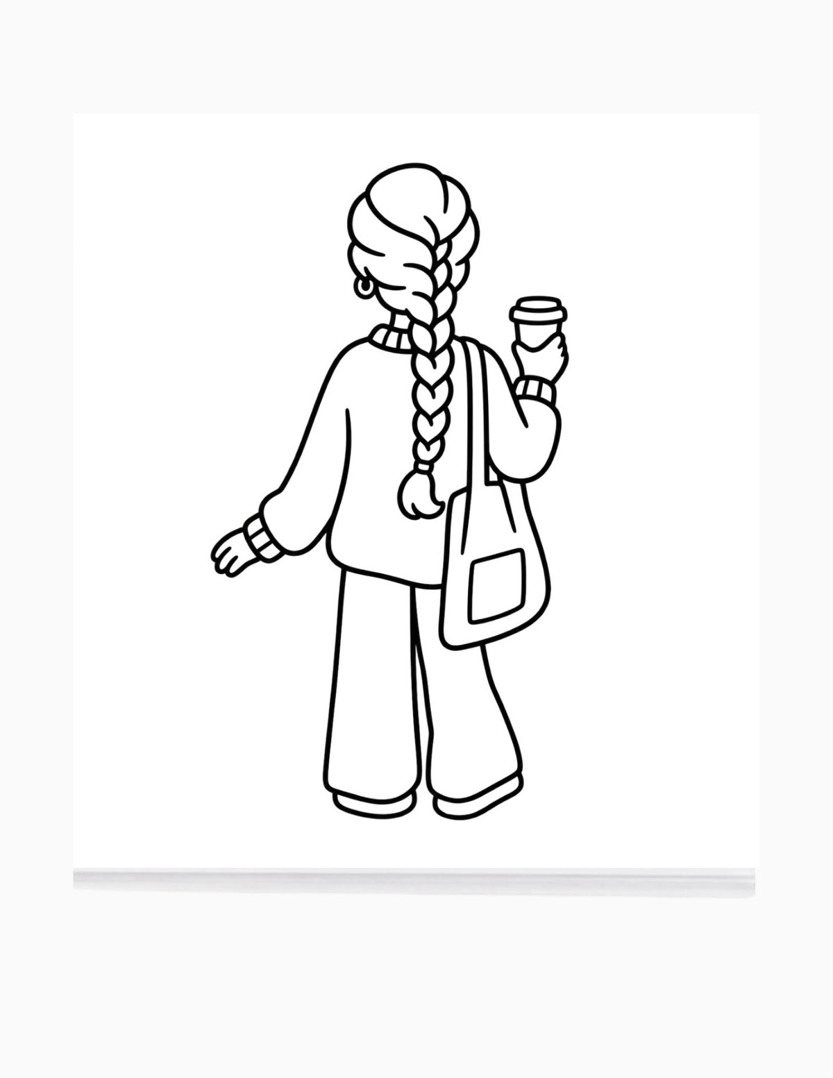 FALL STAY HOME - Mini Bold & Simple Coloring Book