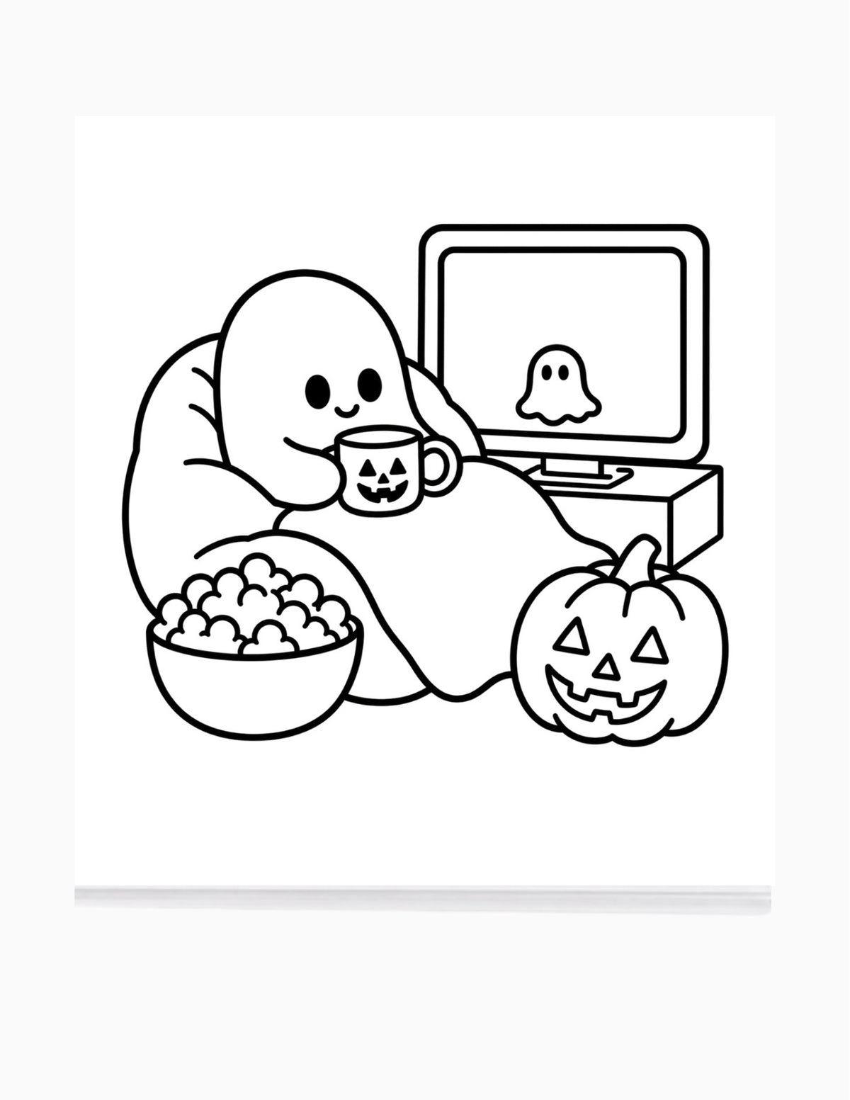 FALL STAY HOME - Mini Bold & Simple Coloring Book